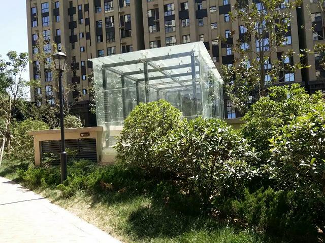 西安鋼結(jié)構雨棚夾膠玻璃